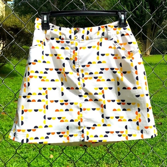 SLAZENGER WOMENS PROFESSIONAL ATHLETIC GOLFING SKORT SIZE 2 MULTICOLORED - Picture 1 of 8